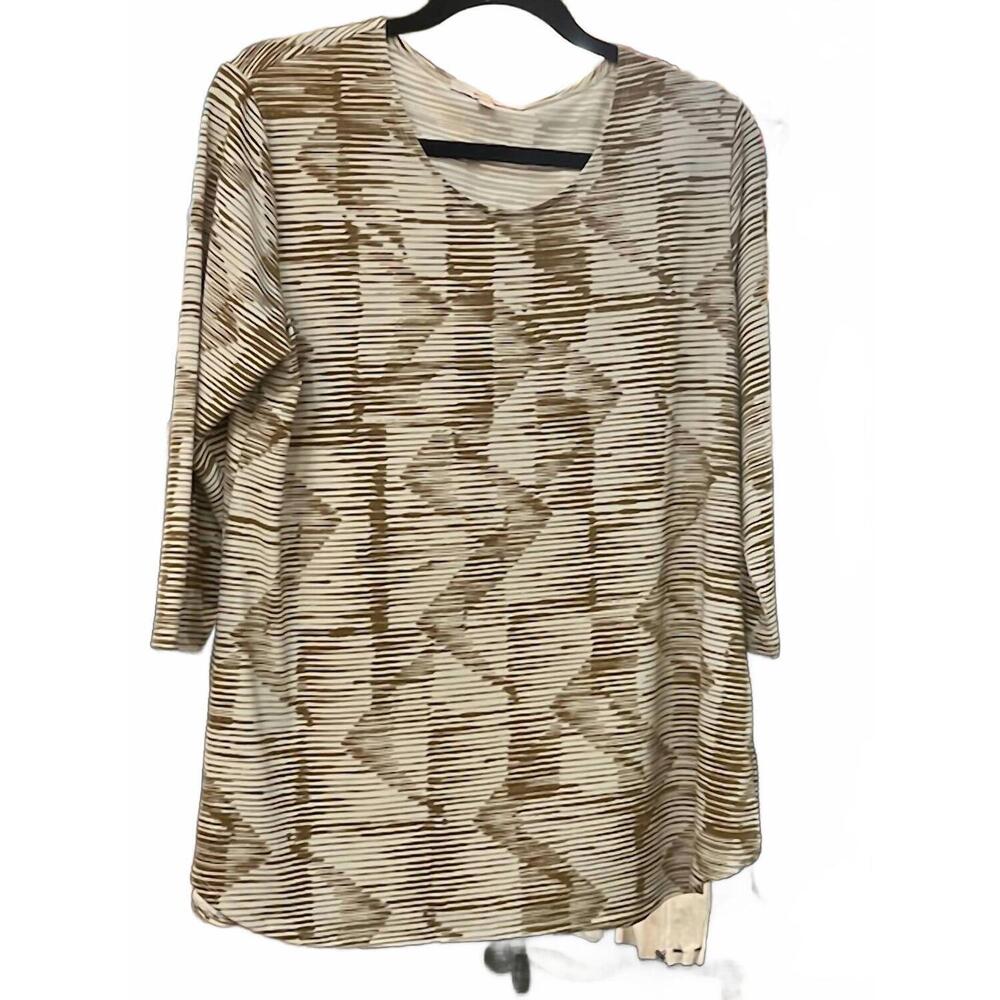 NEW SYMPLI women's quarter sleeve go to classic top in batista